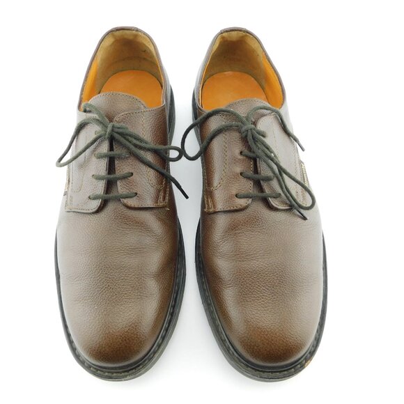 MEPHISTO Brown Pebble Leather Lace-up Oxford Shoes 10.5 main image 7